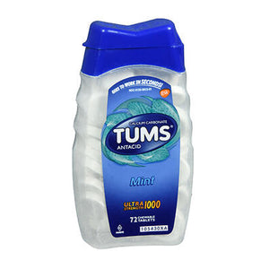 The Honest Company, Tums Ultra Strength 1000 Chewable, Peppermint 72 tabs