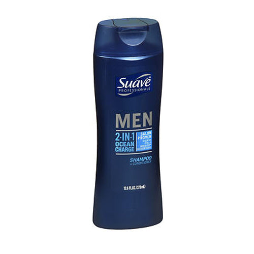 Suave, Suave 2 In 1 Shampoo+Conditioner For Men, 12.6 Oz