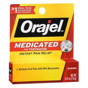 Orajel, Orajel Regular Strength Toothache Pain Relief Gel, Count of 1