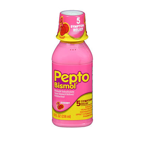 Pepto-Bismol, Pepto-Bismol Upset Stomach Reliever Antidiarrheal, Cherry 8 oz