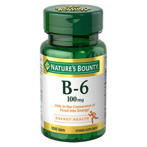 Nature's Bounty, Nature's Bounty Vitamin B-6, 100 mg, 100 tabs