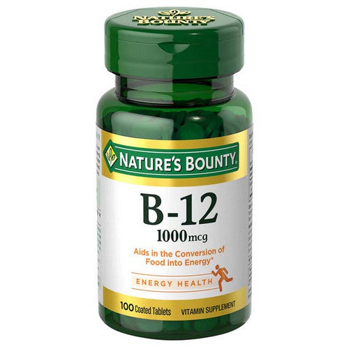 Nature's Bounty, Nature's Bounty Vitamin B-12, 1000 mcg, 100 tabs