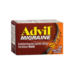 Advil, Advil Migraine Pain Reliever Liquigels, 200 mg, 20 Liquid Gels