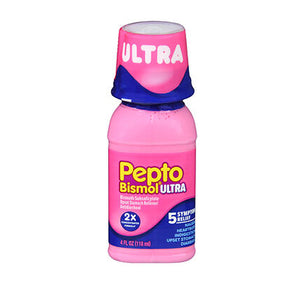 Pepto-Bismol, Pepto-Bismol Maximum Strength Liquid Upset Stomach Reliever Antidiarrheal, 4 oz
