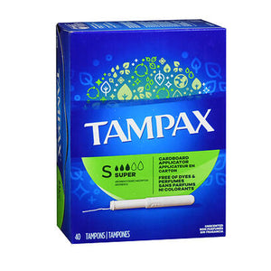 Tampax, Tampax Tampons With Flushable Applicator Super Absorbancy, 40 each