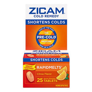 Zicam, Zicam Cold Remedy Rapidmelts With Vitamin C, Citrus 25 tabs