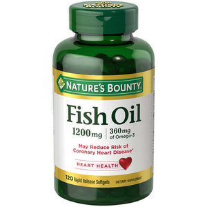 Nature's Bounty, Natures Bounty Omega-3 Fish Oil, 1200 mg, 120 softgels