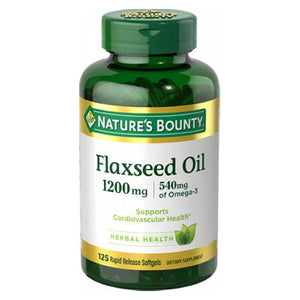 Nature's Bounty, Natures Bounty Flaxseed Oil, 1200 mg, 125 Count