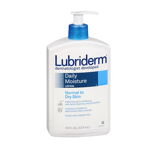 Lubriderm, Lubriderm Daily Moisture Lotion, Normal to Dry Skin 16 oz
