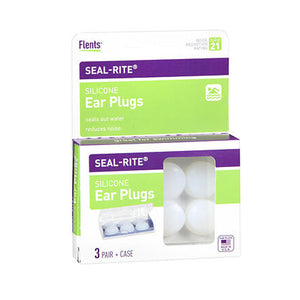 Flents, Flents Seal-Rite Silicone Ear Plugs, 3 pair