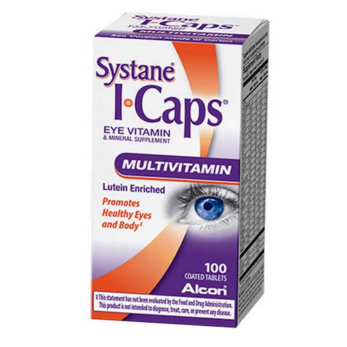 Alcon, Systane ICaps Multivitamin Coated Tablets, 100 Count