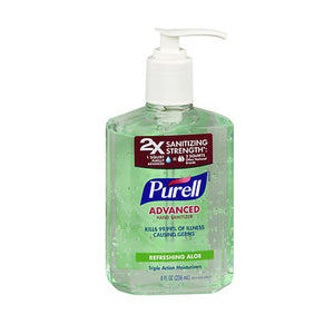 Purell, Purell Advanced Hand Sanitizer Gel With Pump, Aloe 8 oz