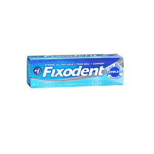 Fixodent, Fixodent Free Denture Adhesive Cream, 1.4 Oz