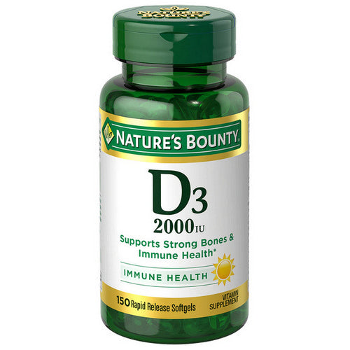 Nature's Bounty, Nature's Bounty Super Strength D3, 2000 IU, 150 Count