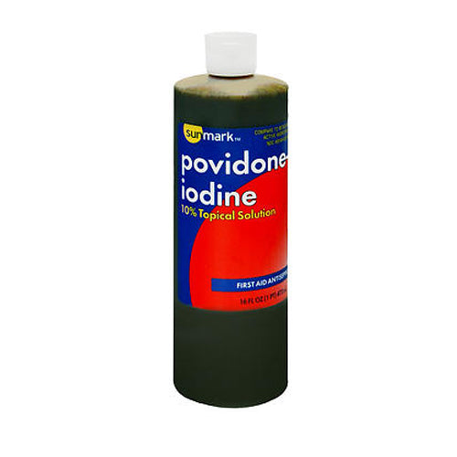 Sunmark, Povidone-Iodine 10% Topical Solution, 16 oz