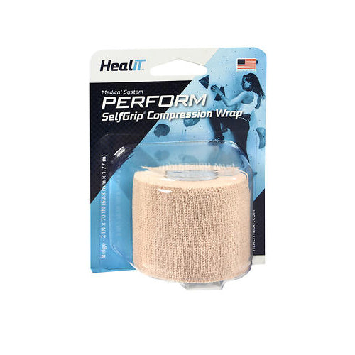 Healit, Maximum Support Self-Adhering Athletic Tape Or Bandage, 2 Inch, Beige 1 Each