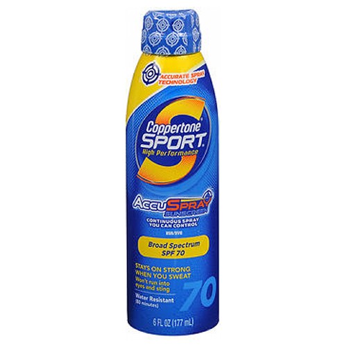 Coppertone, Coppertone Sport Spf 70 Plus Continuous Spray Sunscreen, 6 oz