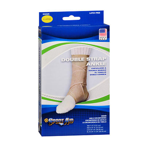 Sport Aid, Sport Aid Double Strap Ankle Support, Count of 1