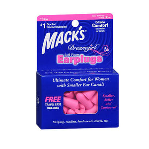 Mack's, Macks Dreamgirl Soft Foam Earplugs, 10 pairs