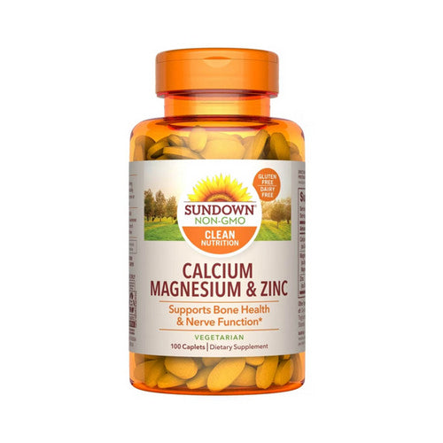 Sundown Naturals, Sundown Naturals Calcium Magnesium And Zinc Caplets, 100 each