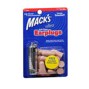 Mack's, Macks Ultra Soft Foam Earplugs, 7 Pair