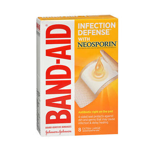 Band-Aid, Band-Aid Adhesive Bandages Antibiotic Extra Large, 8 each