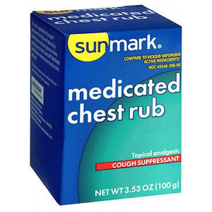 Sunmark, Sunmark Medicated Chest Rub, Count of 1