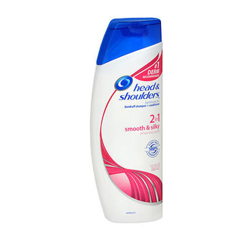 Head & Shoulders, 2-In-1 Dandruff Shampoo Plus Conditioner, Smooth and Silky 14.2 oz