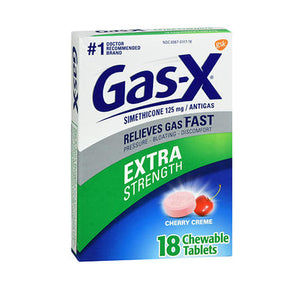 Novartis Consm Hlth Inc, Gas-X Antigas Chewable Tablets Extra Strength, Cherry 18 tabs