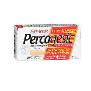 Percogesic, Percogesic Fast Acting Extra Strength Pain Relief Caplets, 40 caplets