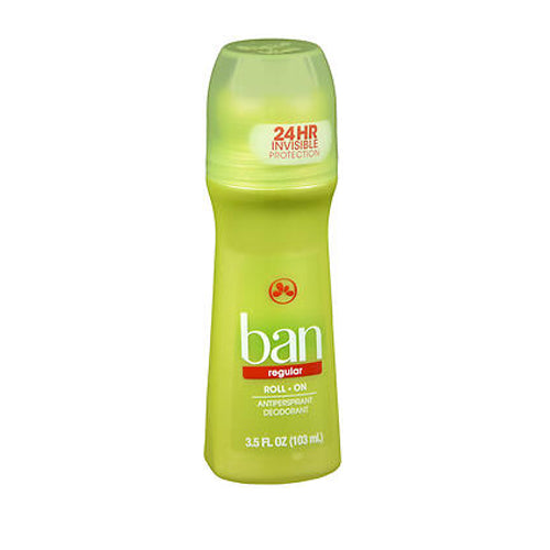 Ban, Ban Antiperspirant Deodorant Roll-On, Regular 3.5 oz