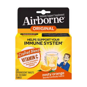 Airborne, Airborne Effervescent Health Formula, Orange 10 tabs