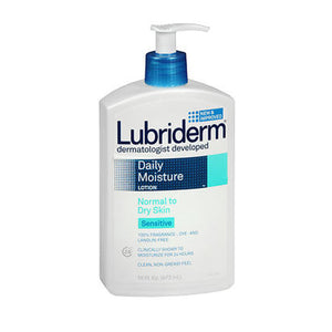 Lubriderm, Lubriderm Daily Moisture Lotion, Sensitive Skin 16 oz