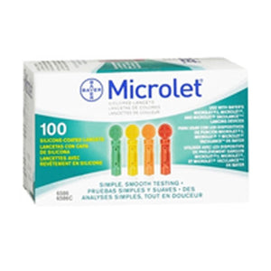 Microlet, Bayer Microlet Colored Lancets, Count of 100