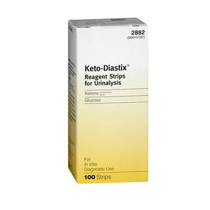 Keto-Diastix, Bayer Keto-Diastix Reagent Strips For Urinalysis, Count of 1