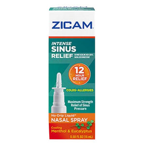 Zicam, Zicam Intense Sinus Relief No-Drip Liquid Nasal Gel, 0.5 oz