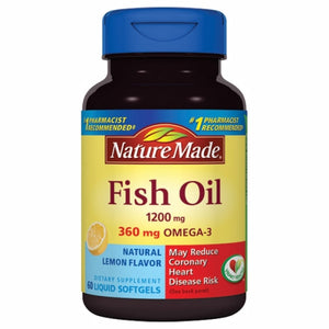 Nature Made, Fish Oil, 1200 mg, 100 Liquid Softgels