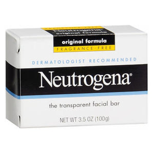 Neutrogena, Neutrogena Transparent Facial Bar Soap, Fragrance Free 3.5 oz