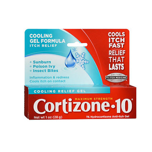 Cortizone-10, Cortizone-10 Cooling Relief Anti-Itch Gel Maximum Strength, 1 oz